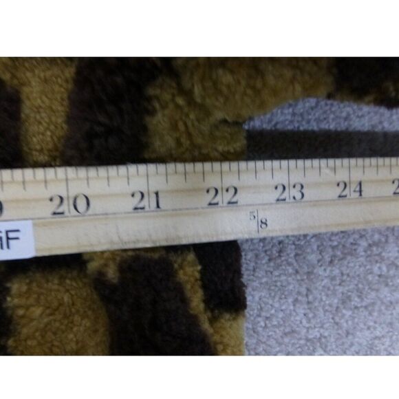 Lulu's Fuzzy Brown Checkered Fleece Jacket (Size L) - Picture 10 of 12